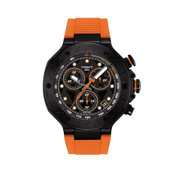 T-Race Quartz Chronograph 45 mm PVD Stainless Steel